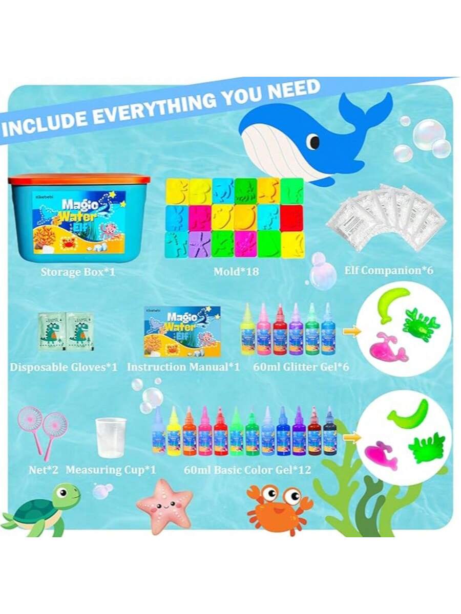 Magic Water Elf Toy, Aqua Fairy Water Gel Kit, DIY Handmade Magical Water Art, Creative Educational Sensory Toy For Boys Girls