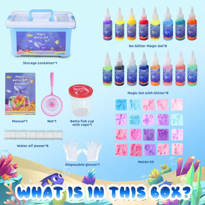 Magic Water Elf Toy, Aqua Fairy Water Gel Kit, DIY Handmade Magical Water Art, Creative Educational Sensory Toy For Boys Girls