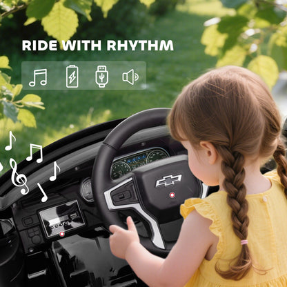 Electric Ride on Car 12V Kids Ride-on Toy, Black